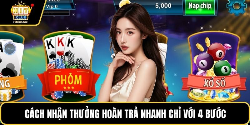Cách nhận thưởng hoàn trả nhanh chỉ với 4 bước